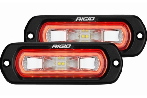 Rigid Industries SR-L Series Off-Road Spreader Lights, Red Halo - Pair 