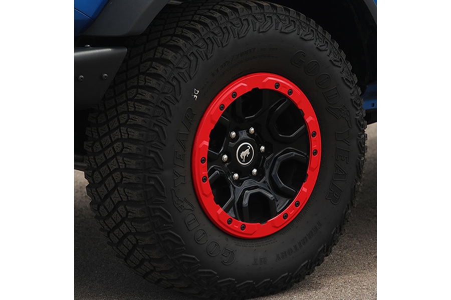 Ford Performance Parts Bead Lock Trim Ring Kit - Red - Bronco 2021+