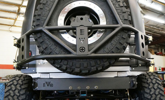 EVO Manufacturing Rear Bumper Fascia Black - JK