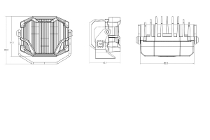 Morimoto 4Banger A-Pillar Kit  NCS White Combo Beam - Bronco 2021+
