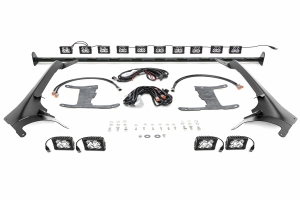 ZROADZ Multi-LED Roof Cross Bar and 4-Pod A-Pllar Light Pod Complete Kit  - JT, JL