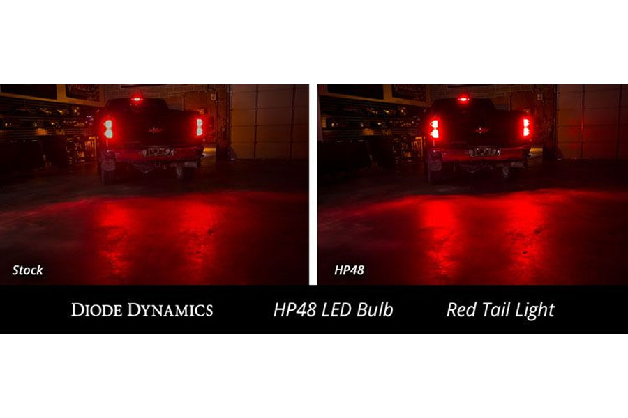 Diode Dynamics 1157 HP48 Tail Light LED Bulb - Red, Single