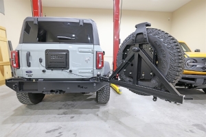Rock Hard 4x4 Patriot Series Rear Bumper w/ Tire Carrier  - Bronco 2021+