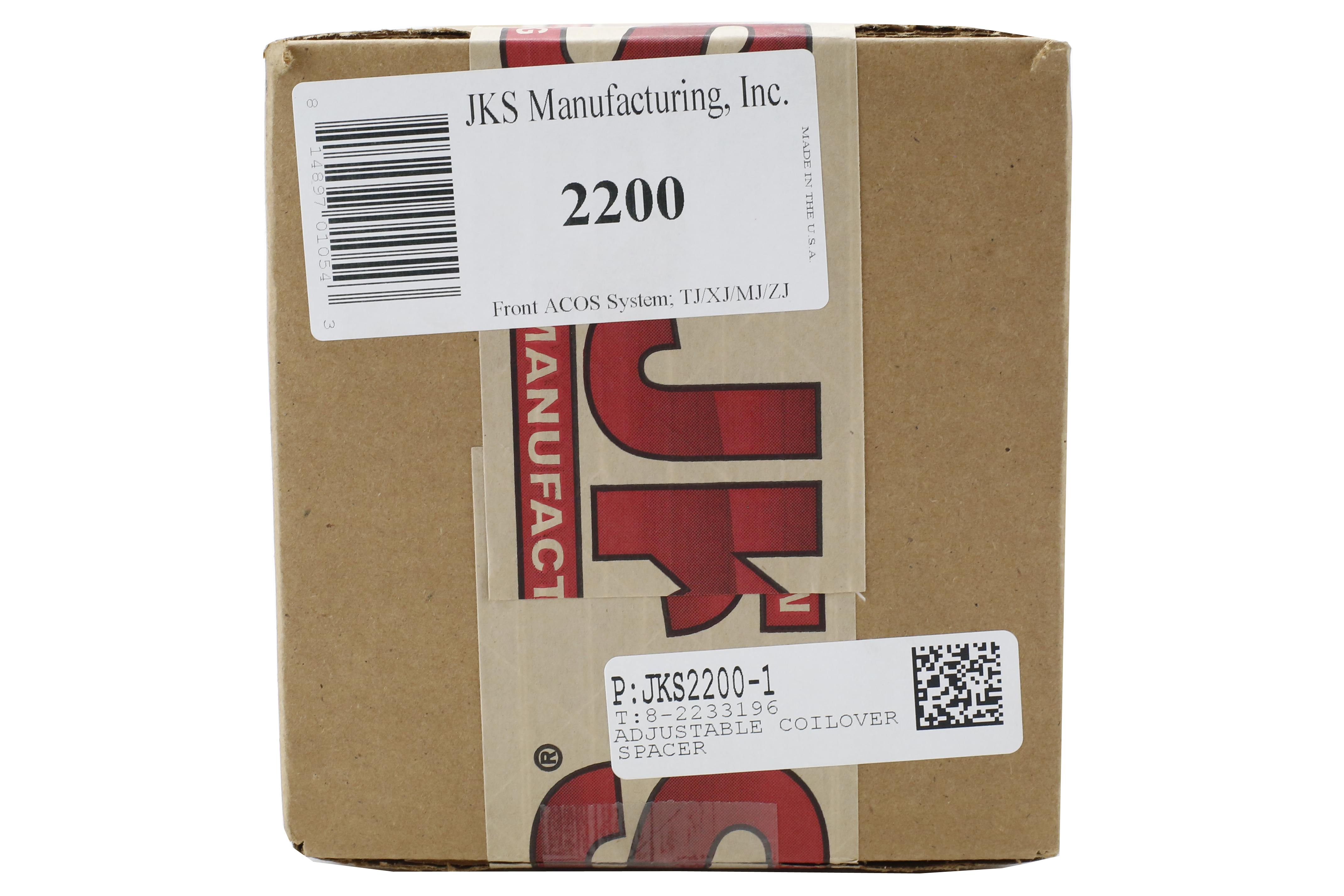 JKS Adjustable Coil Over Spacer System Front - LJ/TJ/XJ/ZJ
