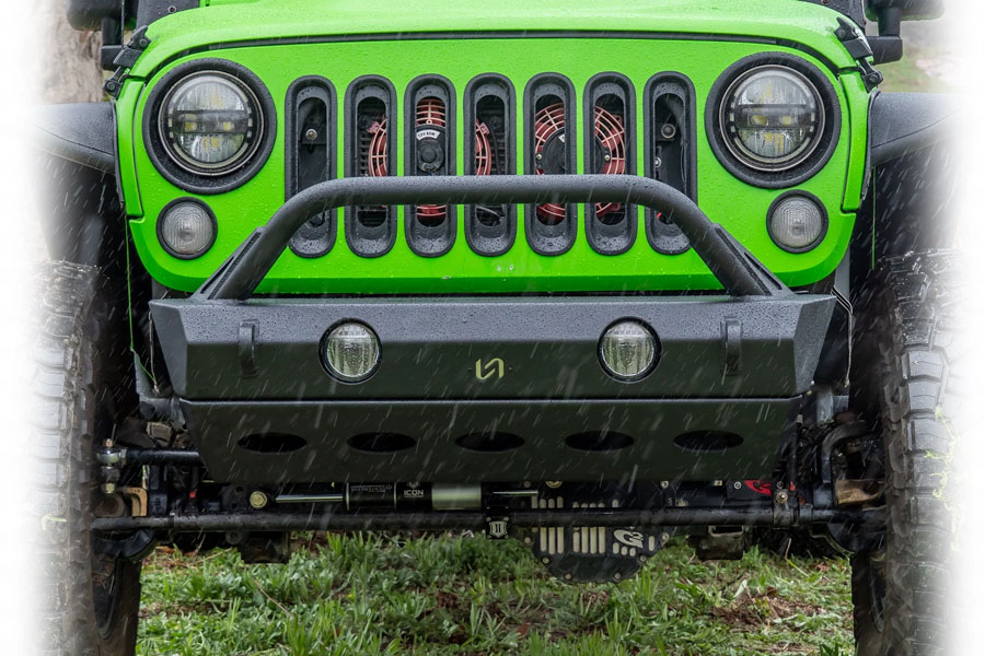 Turn Offroad Front Bumper w/ Full Skid Plate - JK/JL/JT
