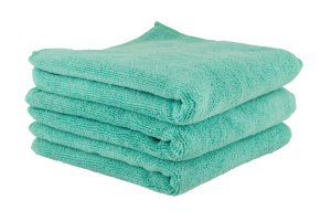 Chemical Guys Workhorse Professional Grade Microfiber Towels Green - 3 Pack