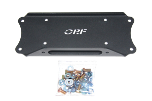 OR-Fab Winch Mounting Plate Wrinkle Black