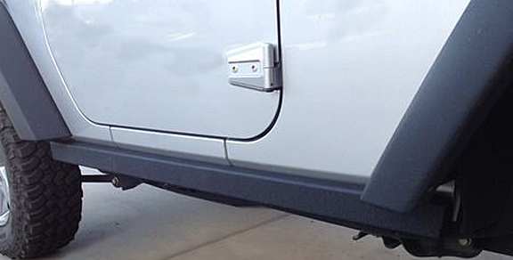 Smittybilt SRC Classic OE Style Side Rails Black - JK 2dr