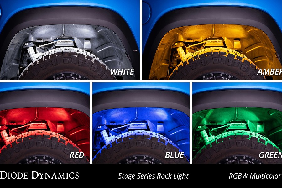 Diode Dynamics Stage Series RGBW LED Rock Light - Add-On 2-pack