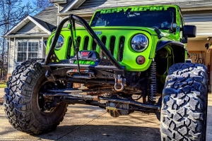VKS Fab Prerunner Front Bumper, Stinger Hoop - JK 