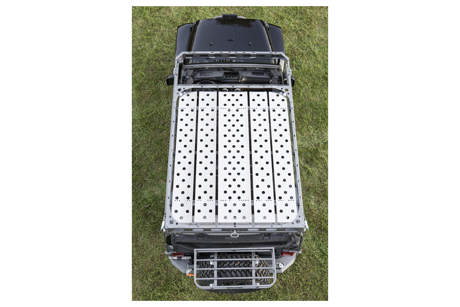 Jeep Jk 4dr Lod Easy Sliding Roof Rack Aluminum Floor Panel Kit Jeep Unlimited Rubicon 2007 2018 Jrr0746 Northridge4x4