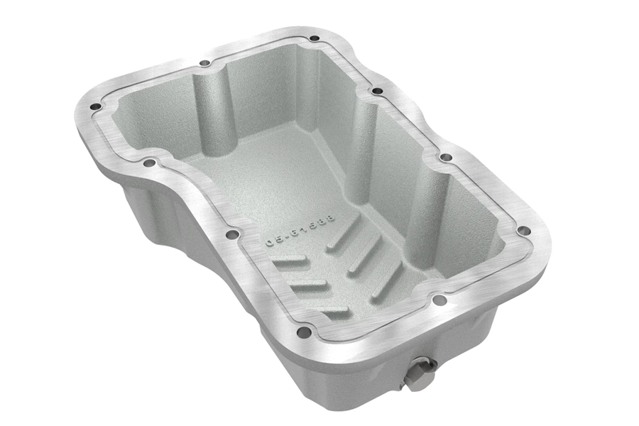aFe POWER Street Series Engine Oil Pan - Raw w/ Machined Fins - JL 2.0L