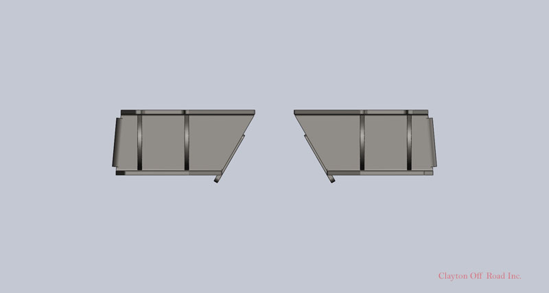 Clayton Off Road Rear Frame Brackets - LJ
