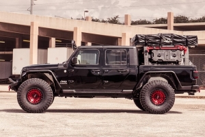 Road Armor Stealth Running Boards - Textured Black - JT