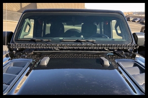 Quake LED 52in Single Straight Light Bar Cowl Mount - JL/JT