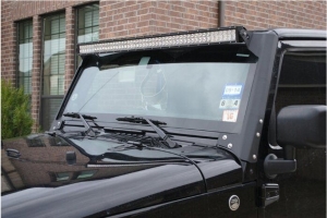 Motobilt 50in LED Light Bar Mounts - Bare Steel - JK 