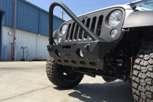 VKS Fab Enforcer Front Bumper with Stinger Hoop and Fog Light Mounts - JK