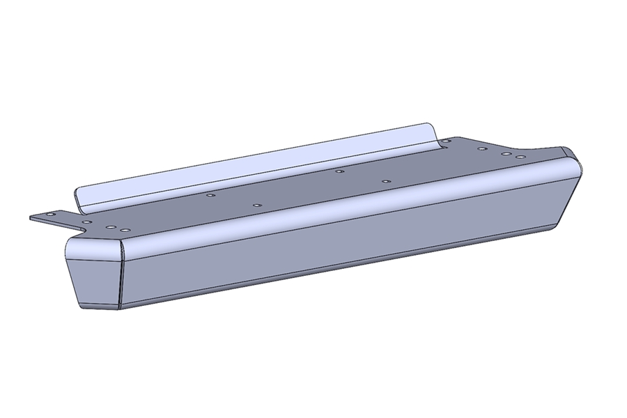 Savvy Offroad Legacy Aluminum Front Bumper Skin - Bare - LJ/TJ
