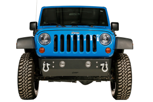 OR-Fab Light Mount Rock Slider Front Bumper Wrinkle Black - JK