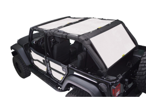 Dirty Dog 4x4 Sun Screen Front and Back Seats Sand - JK 4dr