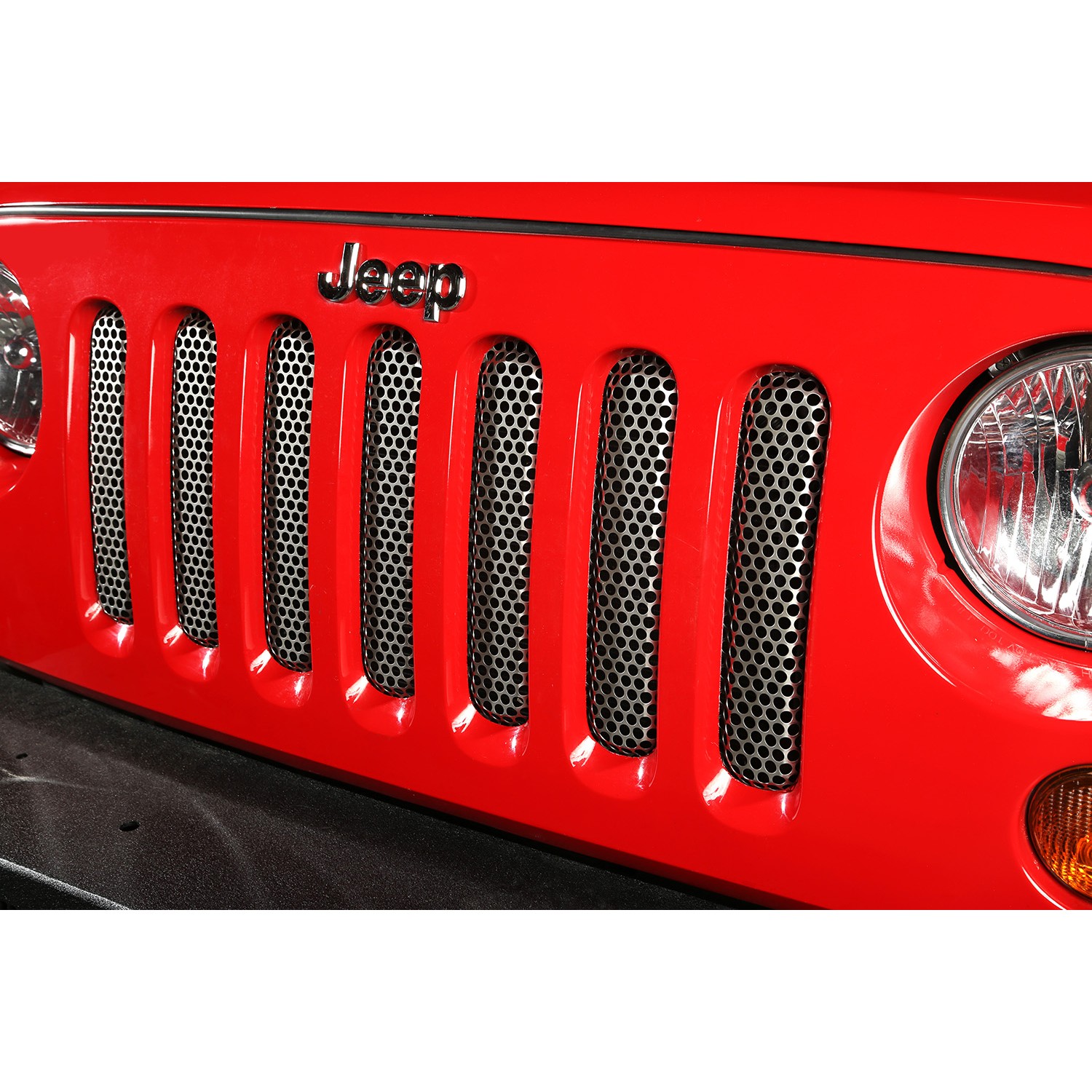 Rugged Ridge Grille Insert, Satin Stainless - JK