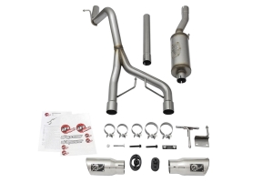 AFE Power Rebel Series 2.5in Cat-Back Exhaust System w/ Polished Tip  - JK