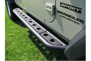 Fishbone Offroad Step Sliders - Black - JK 4Dr