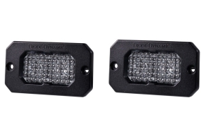 Diode Dynamics SS2 Sport Flush Mount LED Pods - White/Amber Flood