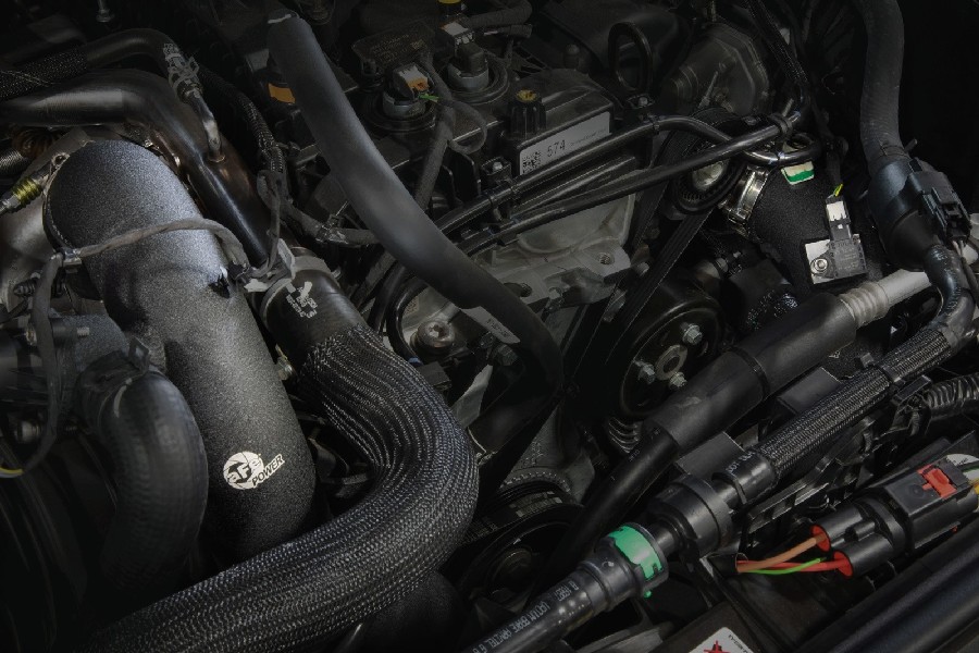 AFE Power BladeRunner 3in Aluminum Hot/Cold Charge Pipe Kit -Black - Bronco 2.3L 2021+