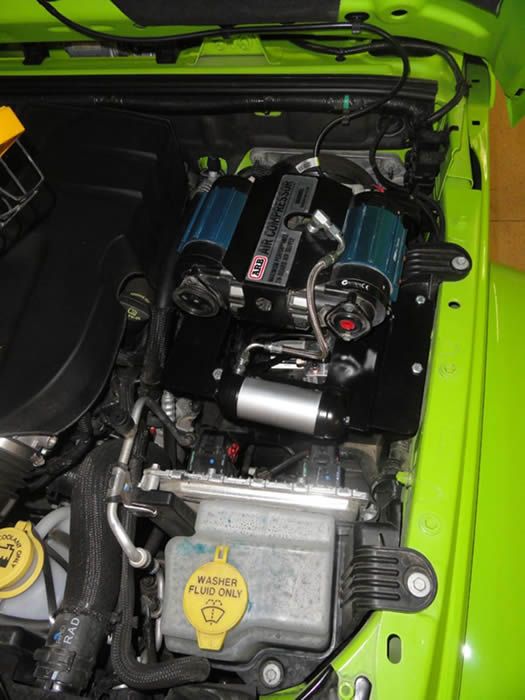 M.O.R.E. ARB Dual Air Compressor Mount Underhood - JK