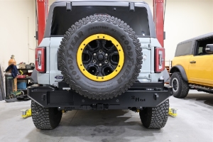 Rock Hard 4x4 Patriot Series Rear Bumper w/ Tire Carrier  - Bronco 2021+