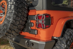 Rugged Ridge Elite Tail Light Guard Kit, Textured Black  - JL