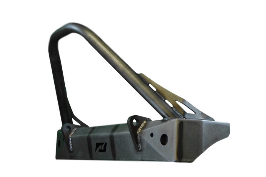 Motobilt Stubby Front Bumper w/ Stinger - Bare Steel  - JK 