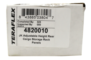 Teraflex Rear Utility Cargo Rack Side Panel Kit - JK