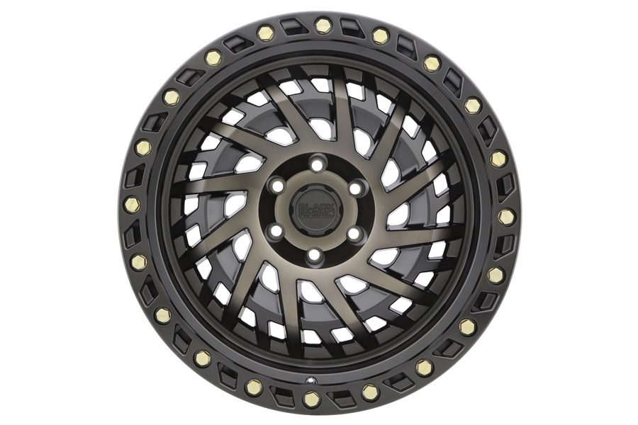 Black Rhino Shredder Wheel, 17x9 5x5 - Matte Black w/ Machined Dark Tint - JT/JL/JK