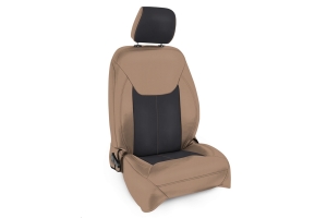 PRP Front Seat Covers, Pair, Black/Tan - JK 2013+