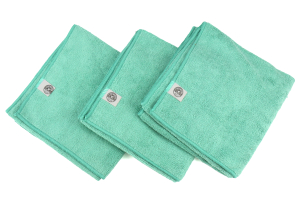 Chemical Guys Workhorse Professional Grade Microfiber Towel Green - 3 Pack