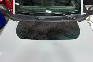 Decal Mob Hood Decal - Hexagon Camo - Gray - Bronco 2021+