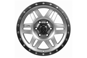 ICON Vehicle Dynamics Six Speed Wheel Satin Black Machined, 17X8.5 5x5 - JT/JL/JK