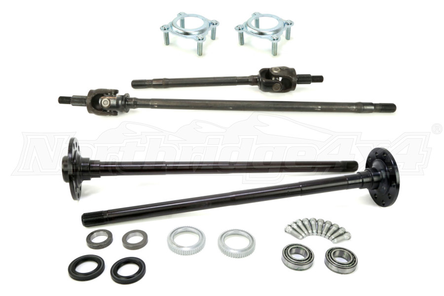 Jeep JK Ten Factory Non Rubicon Dana 3044 Front and Rear Chromoly Axle Kit  wPressed Bearings - Jeep Unlimited Sahara 2007-2018 |  MG22156-22152|Northridge4x4