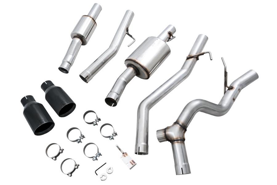 AWE Tread Edition Cat-Back Dual Exhaust - Diamond Black Tips - JT 3.6L