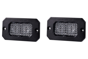 Diode Dynamics SS2 Sport Flush Mount LED Pods - White/Blue Flood 