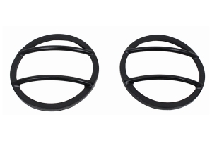 Kentrol Fog Light Cover Set - Powdercoat Black  - JK 