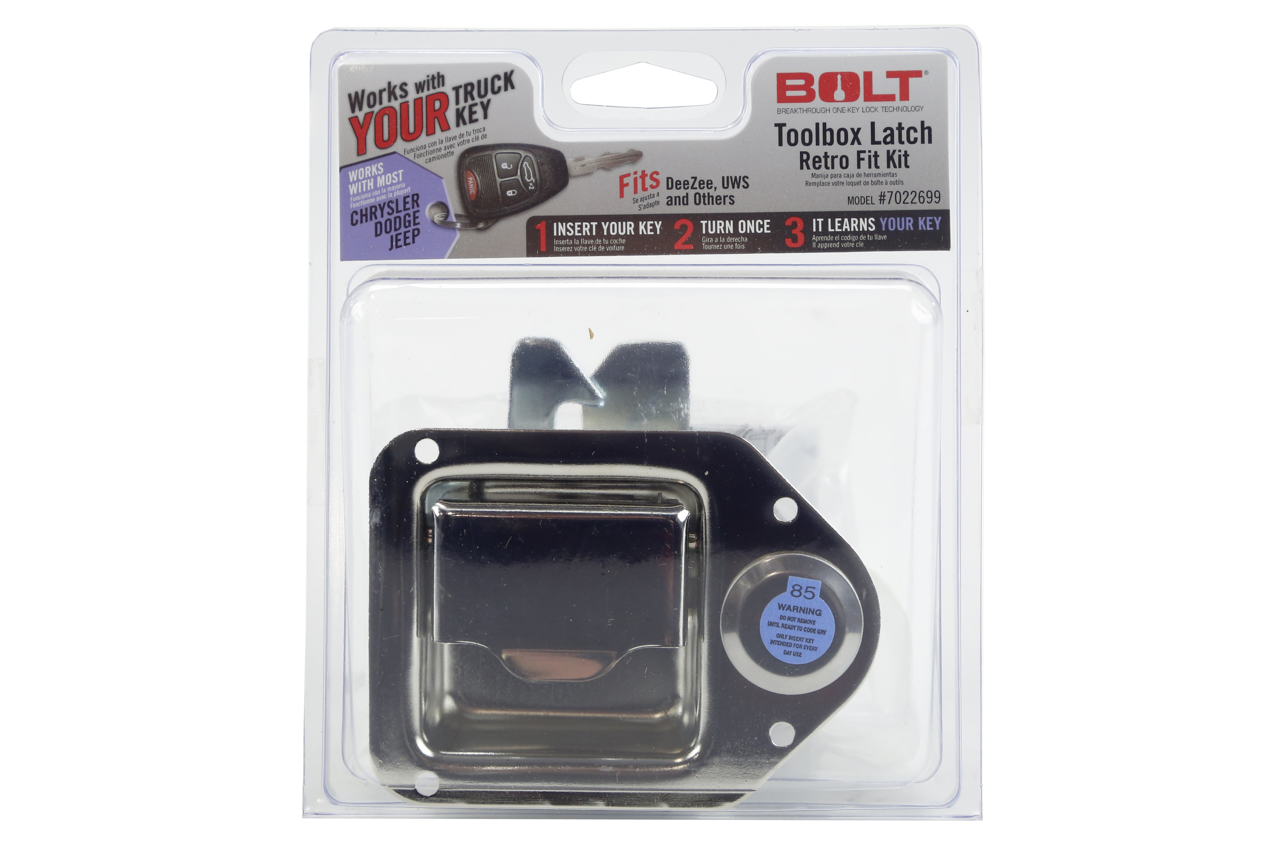 Bolt Toolbox Locking Latch Retro-Fit Kit - Dodge/Jeep/Ram