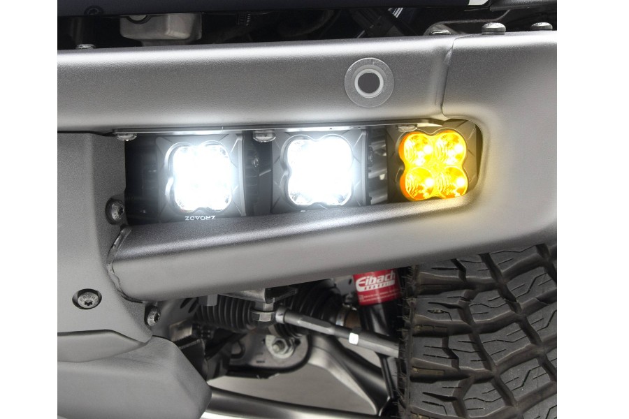 ZRoadz Front Bumper Fog LED Pod Light Kit, Amber and White - Bronco 21+
