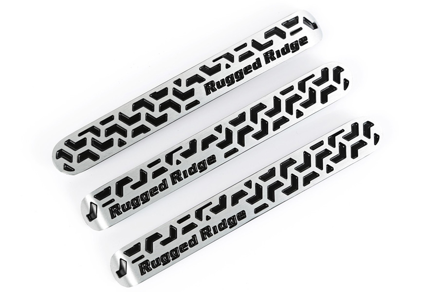 Rugged Ridge Door Handle Inserts, Contrast Tread  - JK 2DR