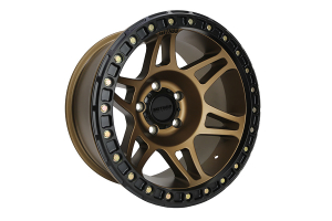 Method Race Wheels 106 Series Beadlock Wheel 17X9 5X5 44mm Offset Bronze - JT/JL/JK