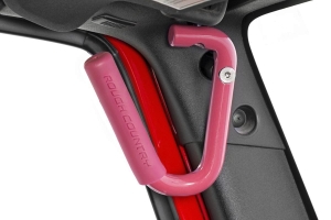 Rough Country Front Steel Grab Handles - Pink - JK  