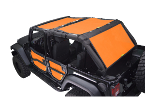 Dirty Dog 4x4 Sun Screen Rear Seat Only Orange - JK 4dr