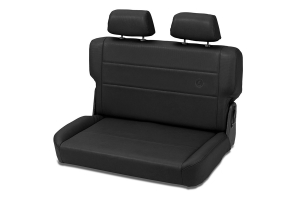 Bestop Trailmax II Fold & Tumble Rear Bench Seat - Black Crush - YJ/CJ7/CJ5/CJ3